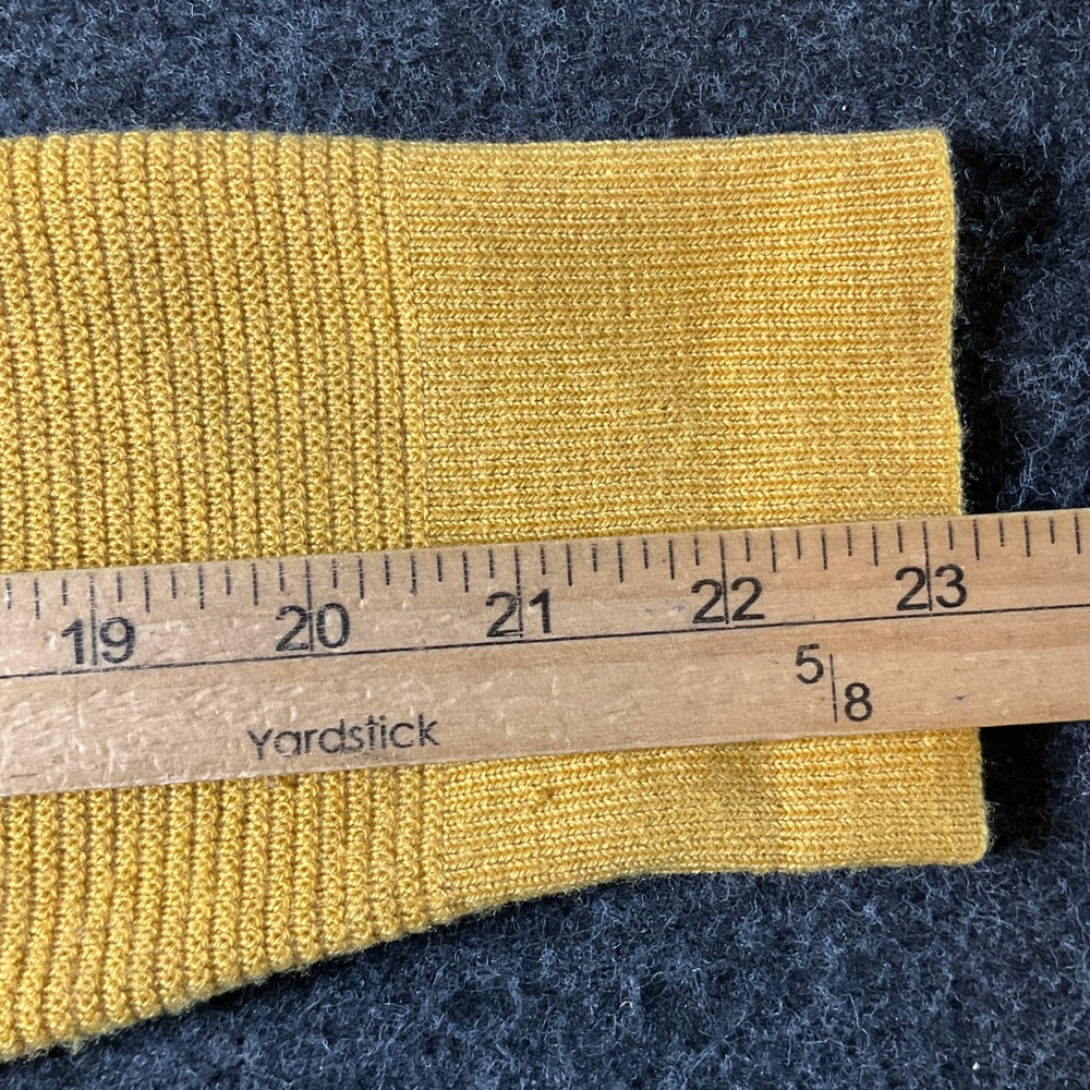 Banana Republic Sweater Womens M Yellow Wool Classic Minimalist Preppy Luxury - Picture 7 of 9